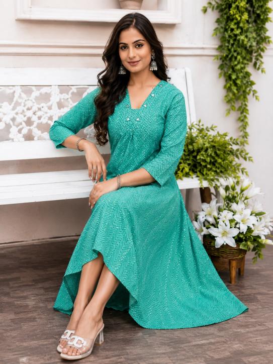 Hiaara scarlet vol-1 flair style kurtis wholesale